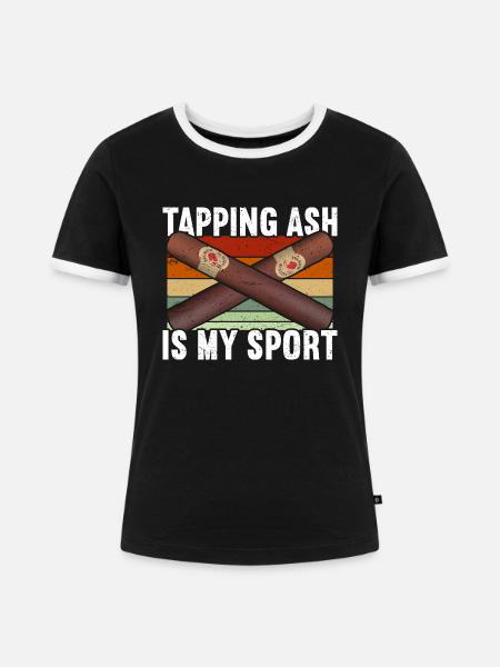 Zigarren Zigarren - Frauen Kontrast-T-Shirt - Schwarz/Weiß
