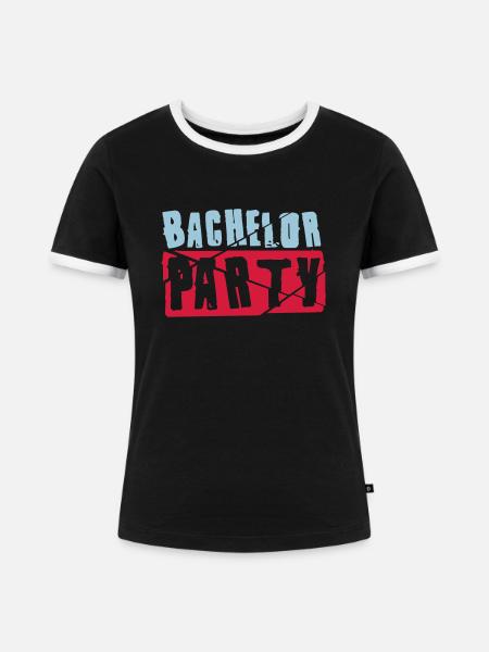 Bachelor Party - Frauen Kontrast-T-Shirt - Schwarz/Weiß