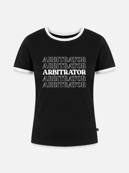 Schiedsrichter Schiedsrichter Schiedsrichter - Frauen Kontrast-T-Shirt - Schwarz/Weiß