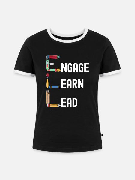 Lehrer Englischlehrer Unterricht - Frauen Kontrast-T-Shirt - Schwarz/Weiß