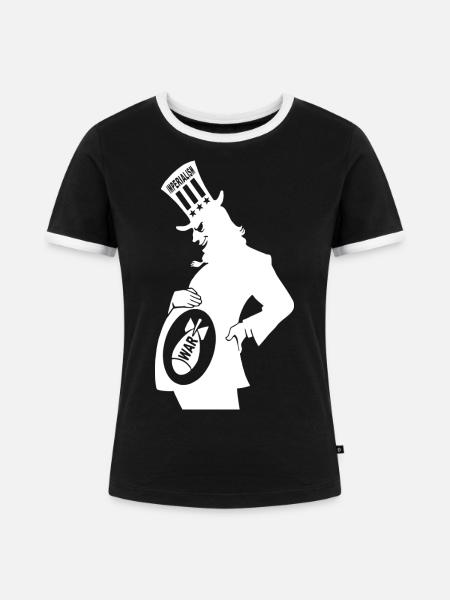 Imperialismus - Frauen Kontrast-T-Shirt - Schwarz/Weiß