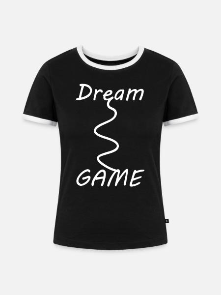 Game Gaming PC - Frauen Kontrast-T-Shirt - Schwarz/Weiß