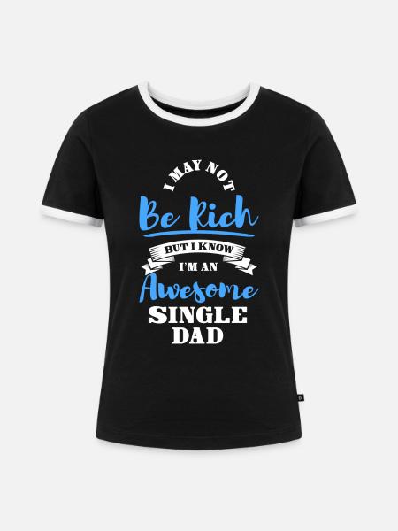 Elternteil Stolz - Frauen Kontrast-T-Shirt - Schwarz/Weiß