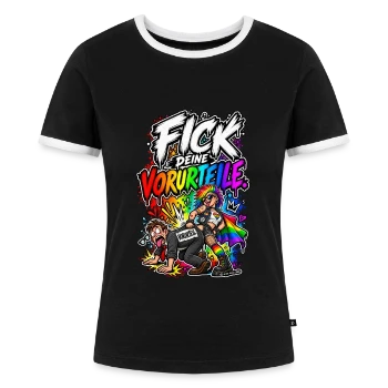 Frauen Kontrast-T-Shirt