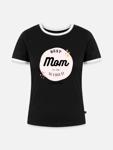 Beste mama - Frauen Kontrast-T-Shirt - Schwarz/Weiß