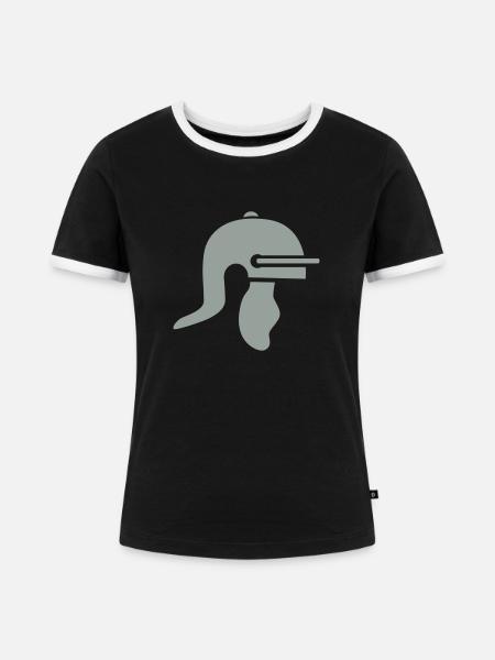 Roman Legion - Frauen Kontrast-T-Shirt - Schwarz/Weiß