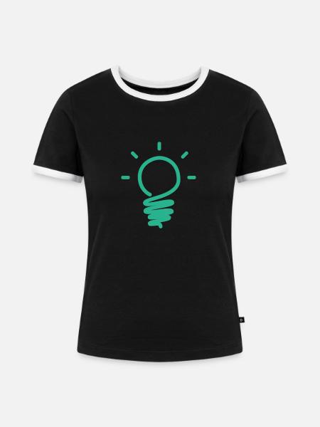 creative - Frauen Kontrast-T-Shirt - Schwarz/Weiß