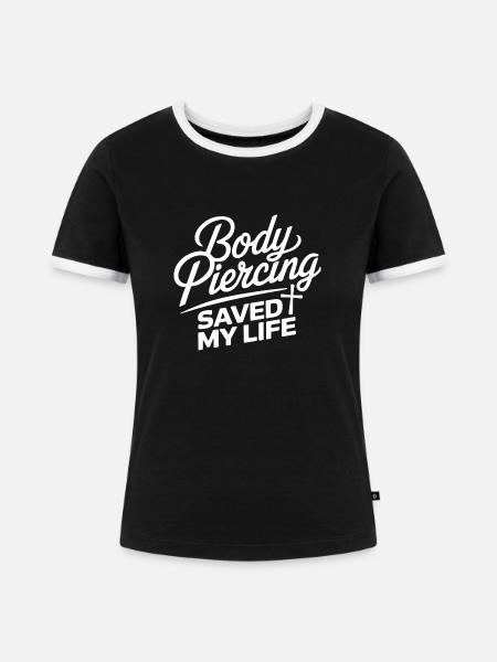 Kraft des Glaubens feiern - Frauen Kontrast-T-Shirt - Schwarz/Weiß