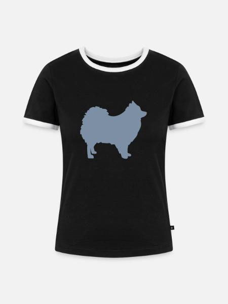 Spitz - Frauen Kontrast-T-Shirt - Schwarz/Weiß