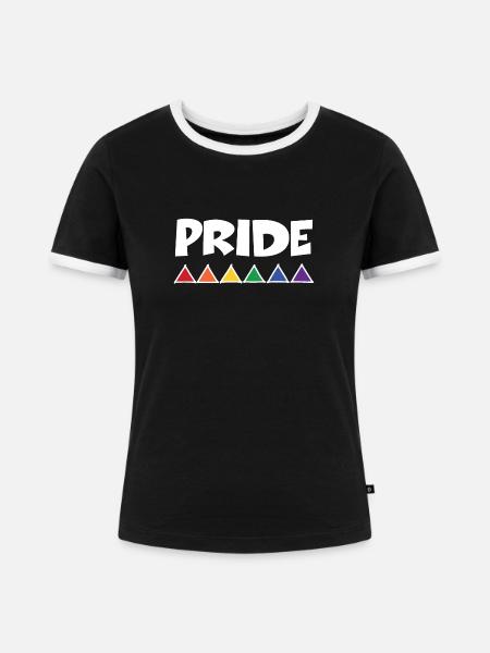pride2 2 - Frauen Kontrast-T-Shirt - Schwarz/Weiß