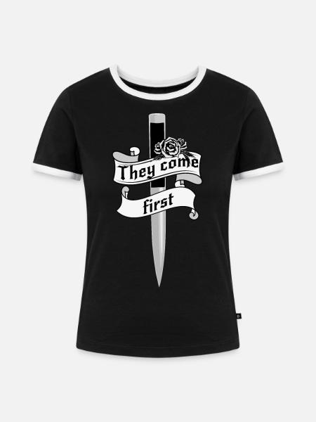 Vampire Academy - Frauen Kontrast-T-Shirt - Schwarz/Weiß