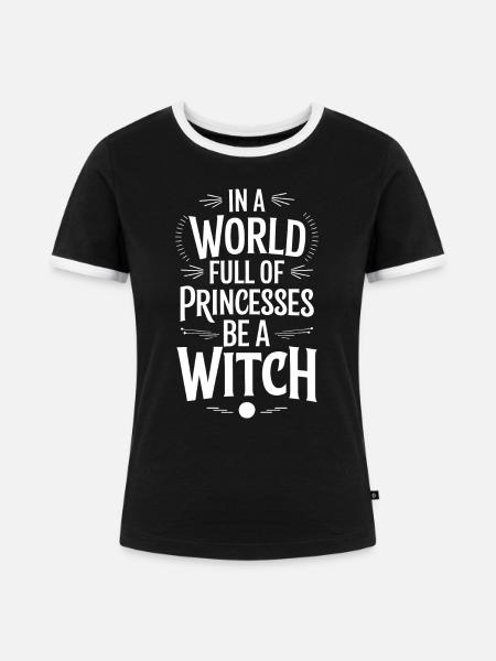 Sei anders, sei magisch! - Frauen Kontrast-T-Shirt - Schwarz/Weiß