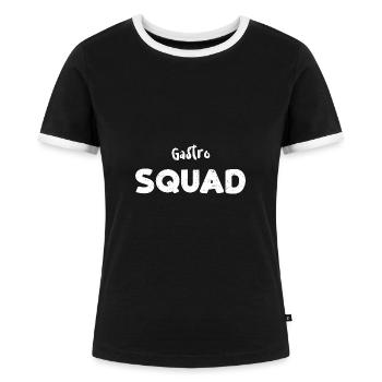 Gastro Squad - Doctor - Frauen Kontrast-T-Shirt - Schwarz/Weiß - Vorne - Selfina (174cm)