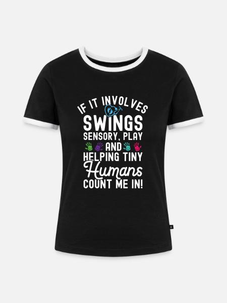 Kinderkrankenschwester - Frauen Kontrast-T-Shirt - Schwarz/Weiß