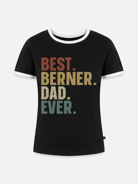 Berner - Frauen Kontrast-T-Shirt - Schwarz/Weiß