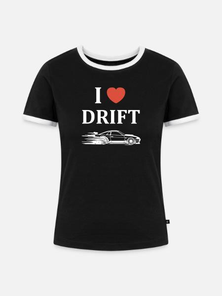 Drift Passion Autodesign - Frauen Kontrast-T-Shirt - Schwarz/Weiß