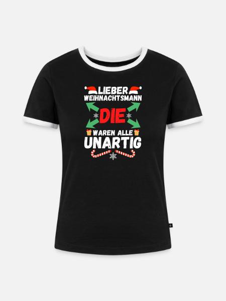 Bogenschütze Bogensport Bogenschießen - Frauen Kontrast-T-Shirt - Schwarz/Weiß