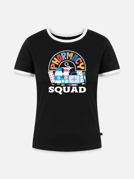 Apotheker Pharmazeutisch-technischer - Frauen Kontrast-T-Shirt - Schwarz/Weiß