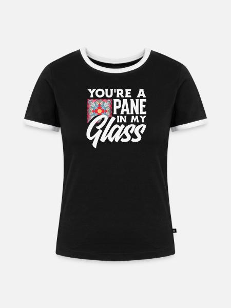 Buntglas-kunst Buntglas-künstler - Frauen Kontrast-T-Shirt - Schwarz/Weiß