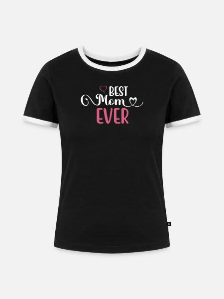 Die beste Mutter aller Zeiten - Frauen Kontrast-T-Shirt - Schwarz/Weiß