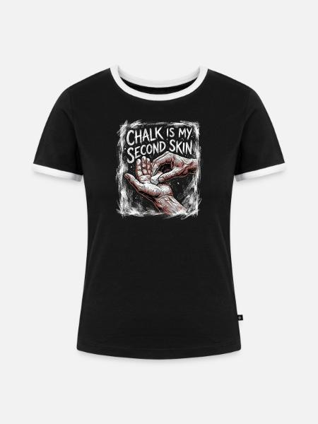 Calisthenics Skin - Frauen Kontrast-T-Shirt - Schwarz/Weiß
