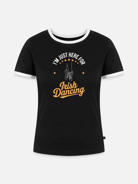 Irish Dance Irish Dancing Geschenke - Frauen Kontrast-T-Shirt - Schwarz/Weiß