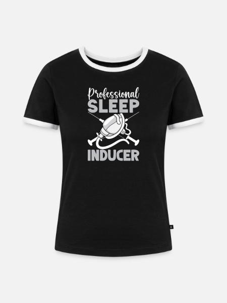 Anesthesiologist Sleep Inducer Anesthesia - Frauen Kontrast-T-Shirt - Schwarz/Weiß