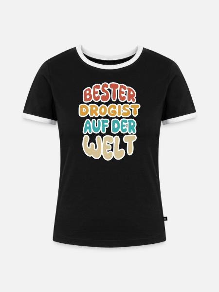 Beruf Drogist - Frauen Kontrast-T-Shirt - Schwarz/Weiß