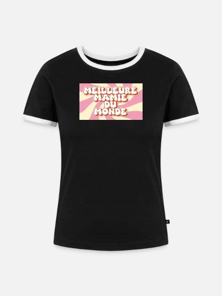 Beste Oma der Welt - Frauen Kontrast-T-Shirt - Schwarz/Weiß