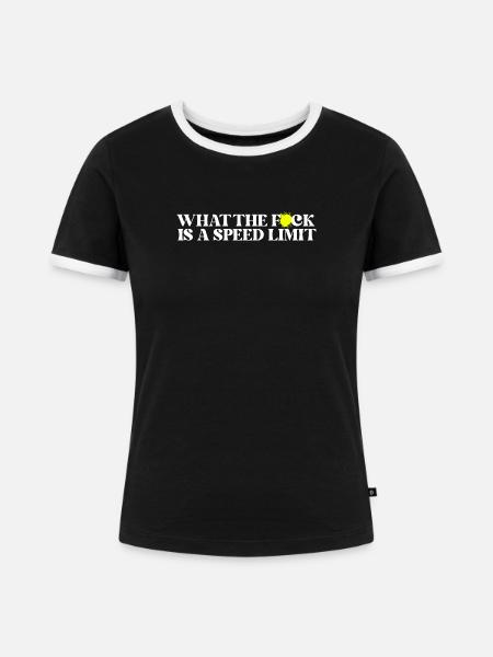 Auto - Frauen Kontrast-T-Shirt - Schwarz/Weiß