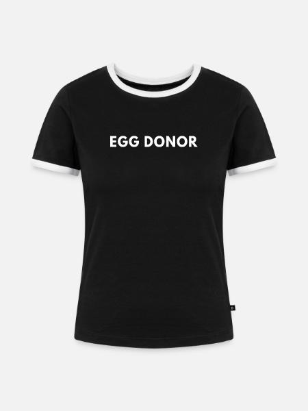Stolzer Eispender - Frauen Kontrast-T-Shirt - Schwarz/Weiß