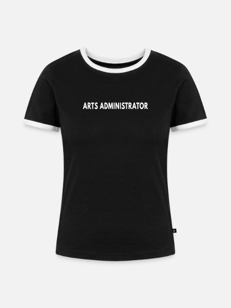 Kunstadministrator - Frauen Kontrast-T-Shirt - Schwarz/Weiß