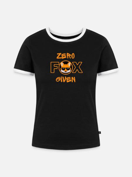 Zero Fox Given - Frauen Kontrast-T-Shirt - Schwarz/Weiß