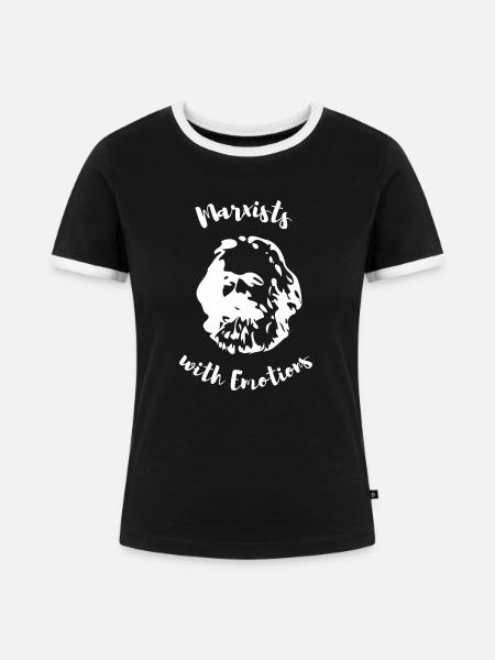 Marxists with Emotions - Frauen Kontrast-T-Shirt - Schwarz/Weiß