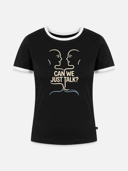 Gegen Spaltung Für Frieden - Frauen Kontrast-T-Shirt - Schwarz/Weiß