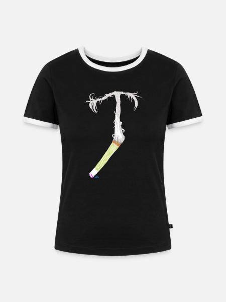 Dormis v2.00Cami - Frauen Kontrast-T-Shirt - Schwarz/Weiß