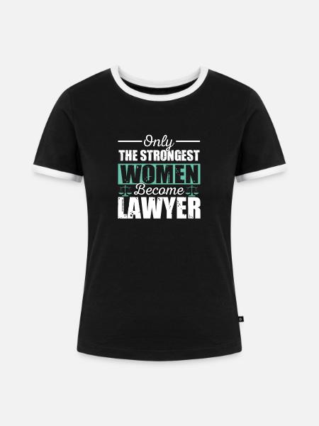 Anwalt - Frauen Kontrast-T-Shirt - Schwarz/Weiß