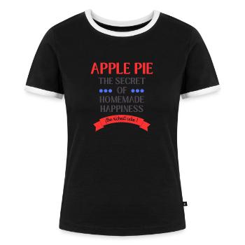 Küchenkuchen des Konditors - Frauen Kontrast-T-Shirt - Schwarz/Weiß - Vorne - Selfina (174cm)