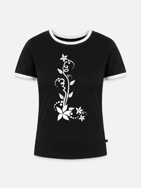 Ranke [toxicshirts.net] - Frauen Kontrast-T-Shirt - Schwarz/Weiß