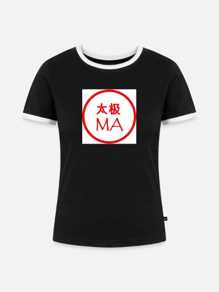 Tai Chi Ma - Frauen Kontrast-T-Shirt - Schwarz/Weiß
