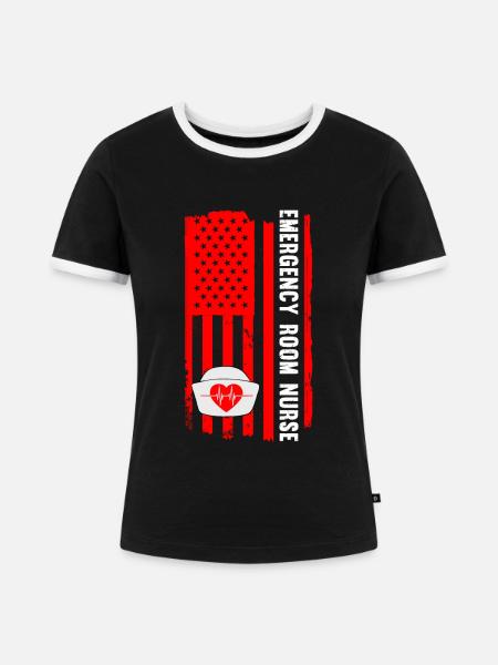 Lustige Krankenschwester Geschenke - Frauen Kontrast-T-Shirt - Schwarz/Weiß