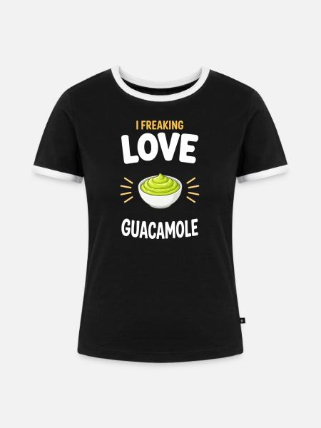Guacamole Guac Dip Geschenk - Frauen Kontrast-T-Shirt - Schwarz/Weiß