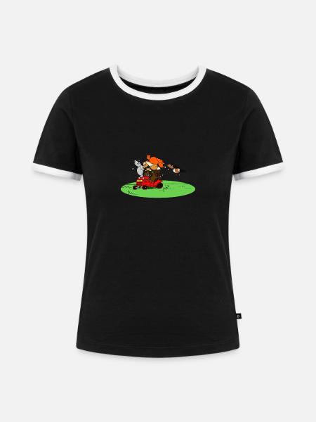 Cheffe on Tour - Frauen Kontrast-T-Shirt - Schwarz/Weiß