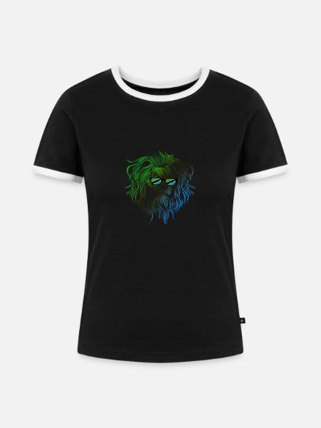 Tansania - Frauen Kontrast-T-Shirt - Schwarz/Weiß