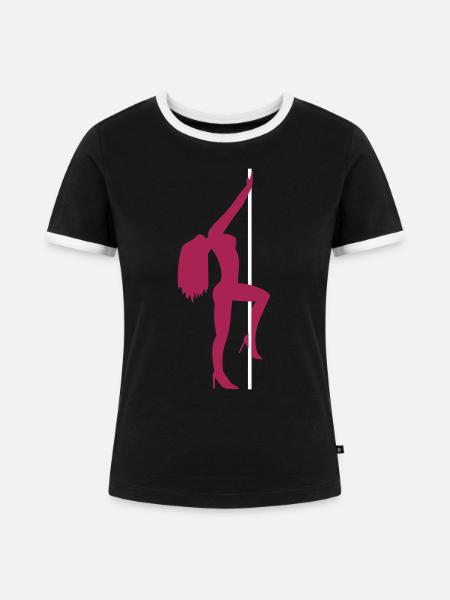 Sexy Girl - Frauen Kontrast-T-Shirt - Schwarz/Weiß