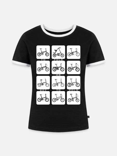 FALTEN ODER NICHT FALTEN (umkehren) - Frauen Kontrast-T-Shirt - Schwarz/Weiß