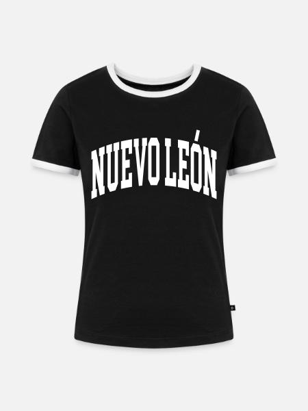 Nuevo León - Frauen Kontrast-T-Shirt - Schwarz/Weiß