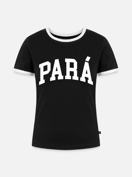 Para - Frauen Kontrast-T-Shirt - Schwarz/Weiß