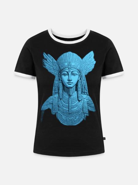 Ägypten - Frauen Kontrast-T-Shirt - Schwarz/Weiß