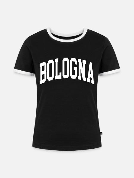 Bologna - Frauen Kontrast-T-Shirt - Schwarz/Weiß